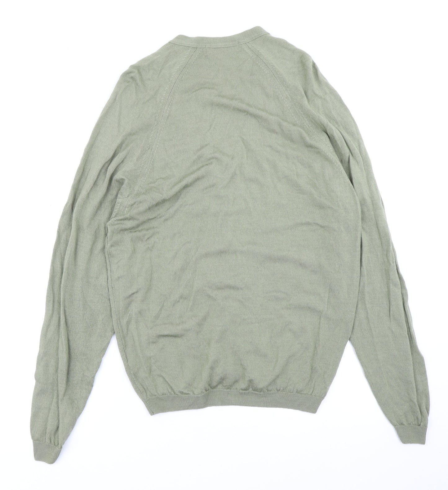EWM Womens Green  Knit Cardigan Jumper Size M