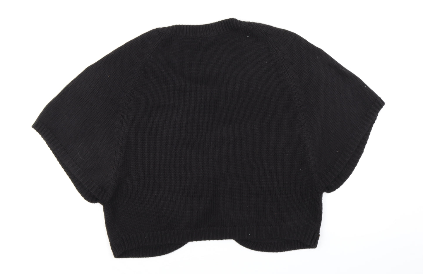 H&M Womens Black  Knit Cardigan Jumper Size L
