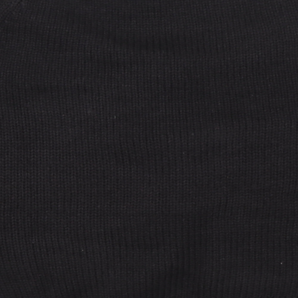 H&M Womens Black  Knit Cardigan Jumper Size L
