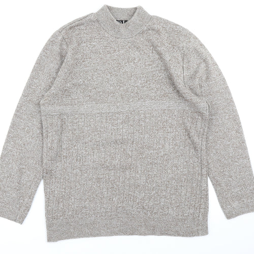 Envy Womens Brown  Knit Pullover Jumper Size L
