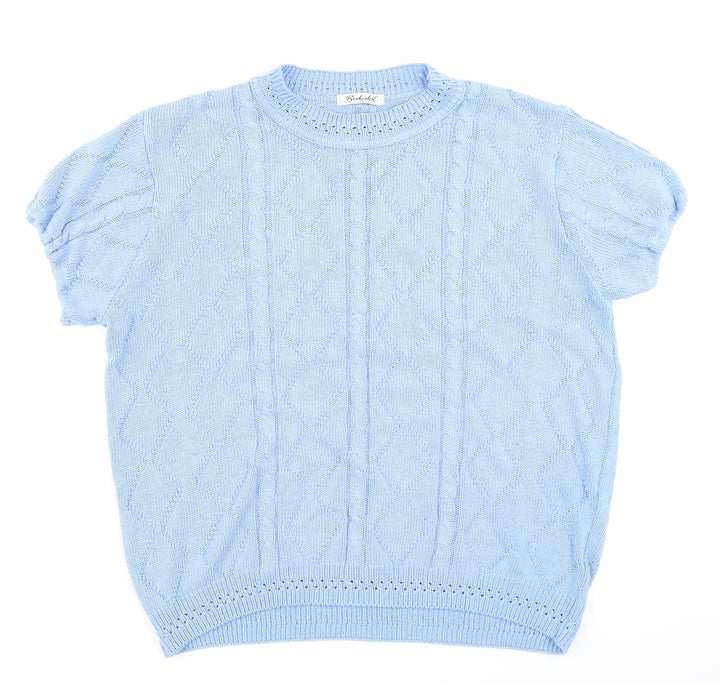 Berkertex Womens Blue  Knit Pullover Jumper Size 14