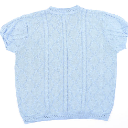 Berkertex Womens Blue  Knit Pullover Jumper Size 14