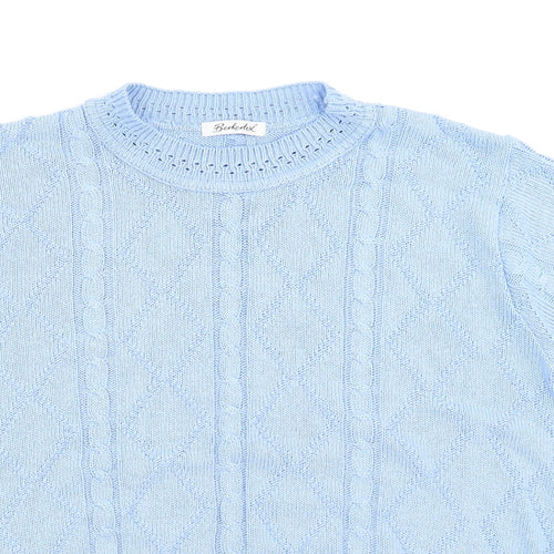 Berkertex Womens Blue  Knit Pullover Jumper Size 14