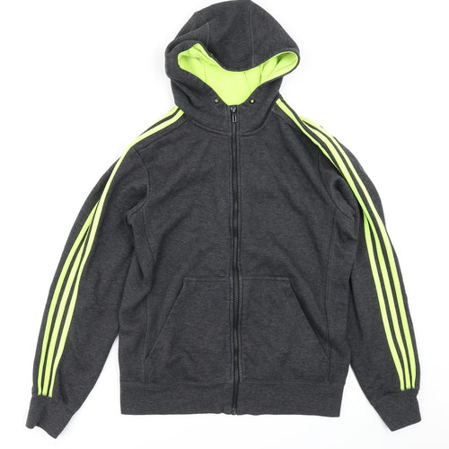 adidas Mens Grey   Full Zip Hoodie Size M