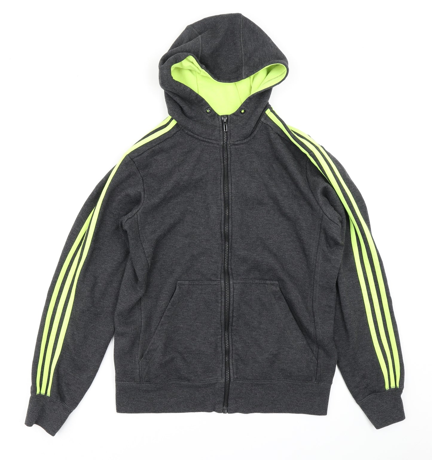 adidas Mens Grey   Full Zip Hoodie Size M