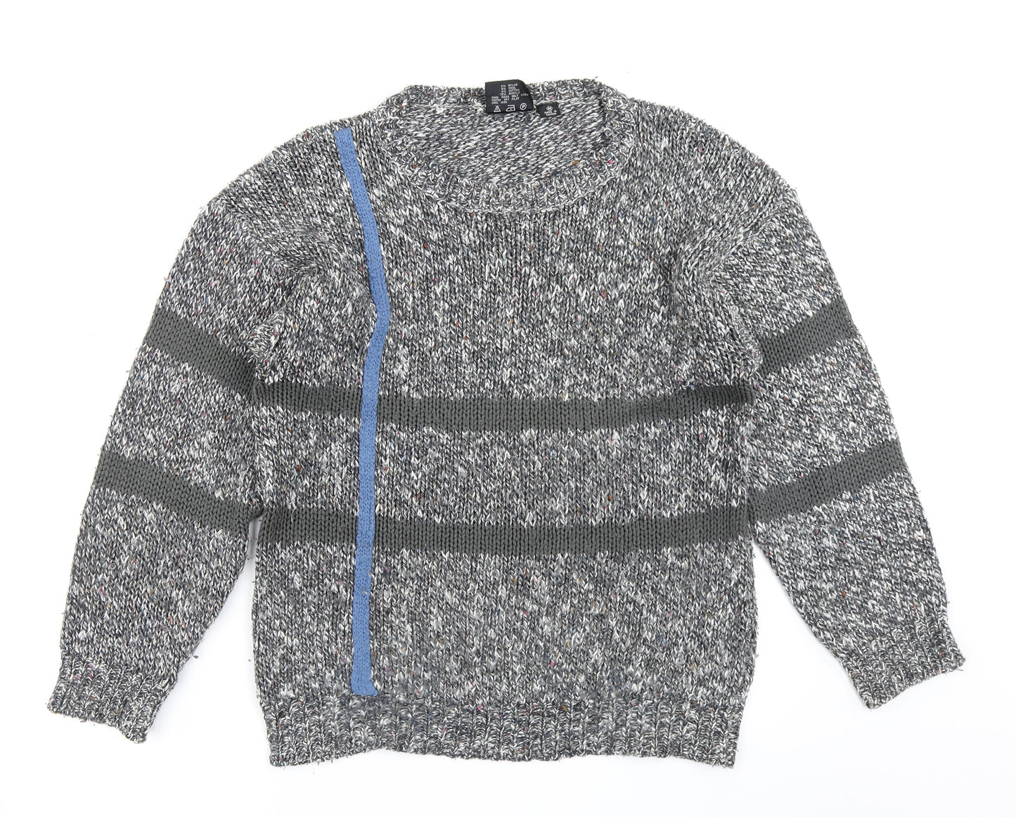 Exposure Womens Grey  Knit Pullover Jumper Size M