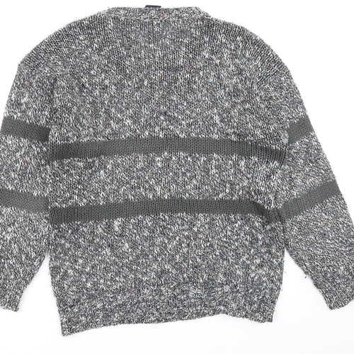 Exposure Womens Grey  Knit Pullover Jumper Size M