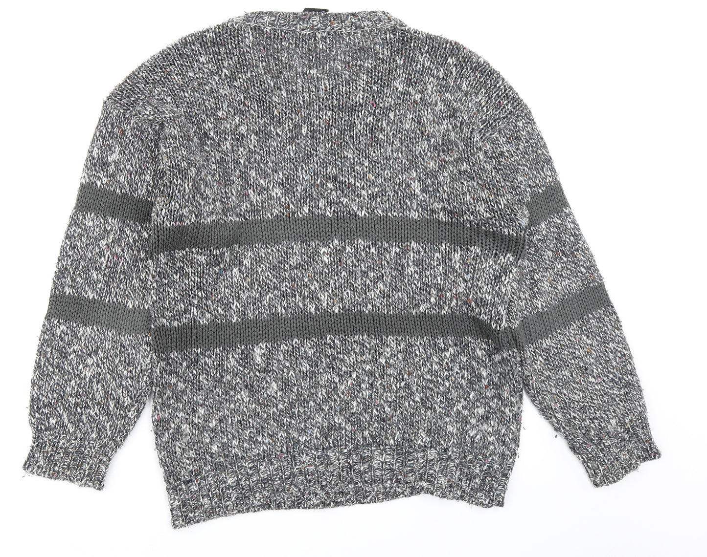 Exposure Womens Grey  Knit Pullover Jumper Size M