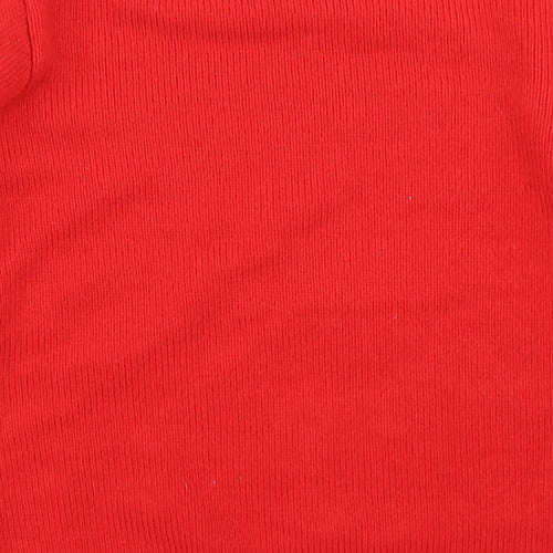 George Boys Red  Knit Pullover Jumper Size 9-10 Years  - Christmas jumper