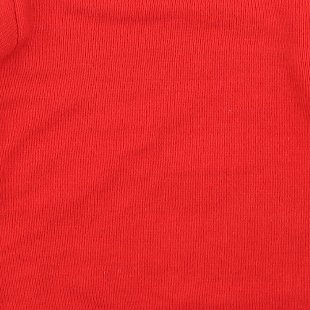 George Boys Red  Knit Pullover Jumper Size 9-10 Years  - Christmas jumper