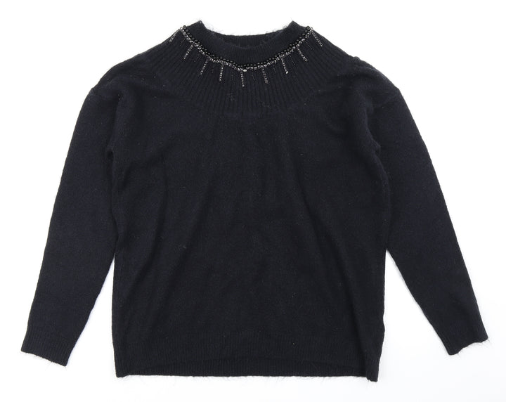 Dorothy Perkins Womens Black Knit Pullover Jumper Size 18