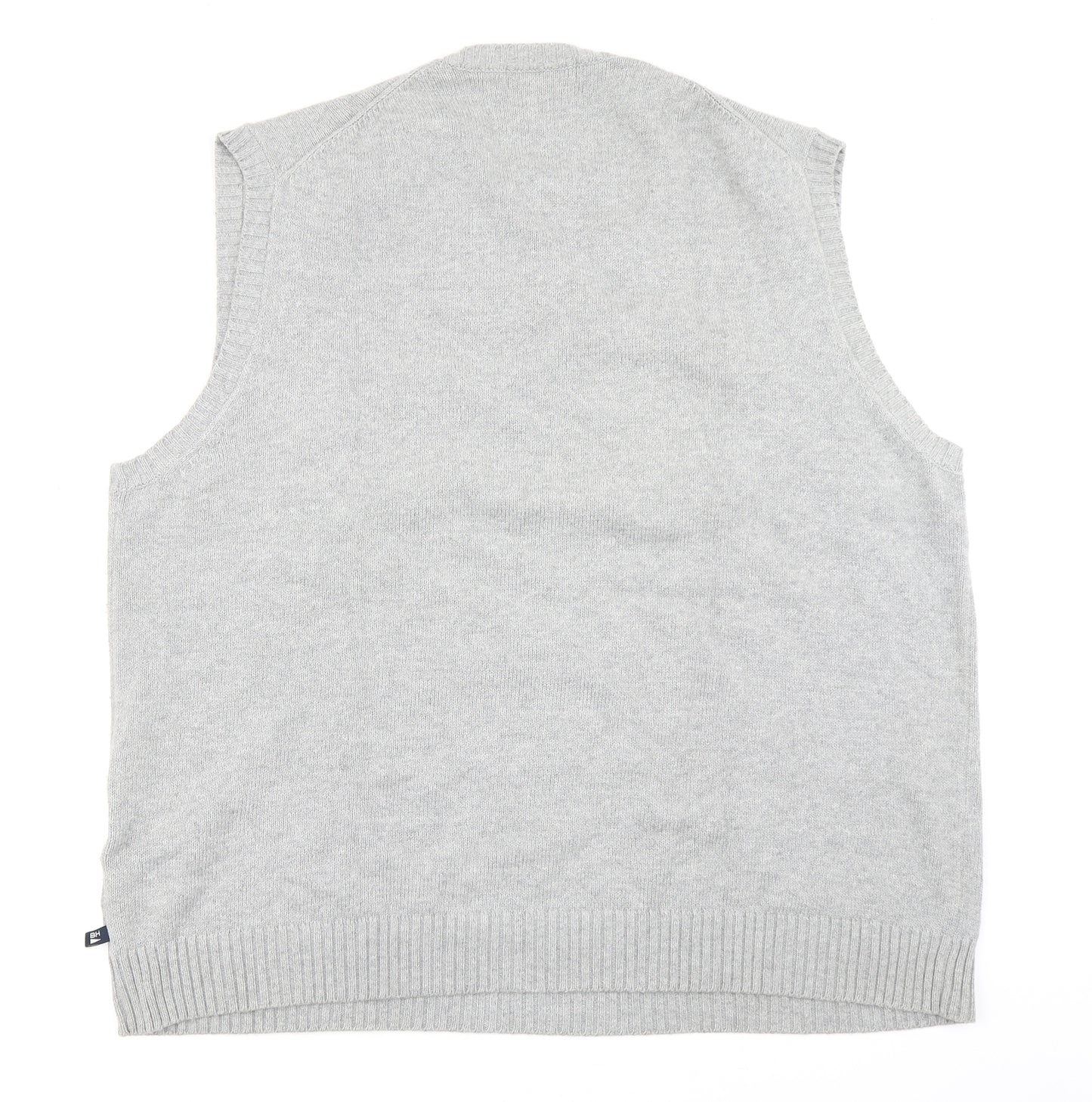 Blue Harbour Mens Grey  Knit Vest Jumper Size XL