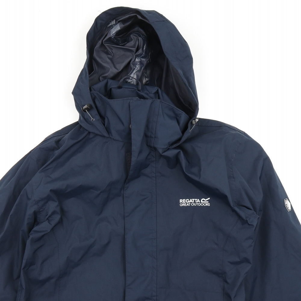 Regatta Mens Blue   Rain Coat Coat Size S