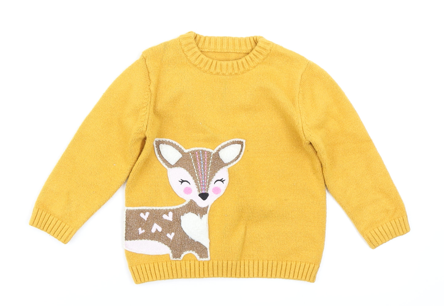 Matalan  Yellow  Knit Pullover Jumper Size 12-18 Months
