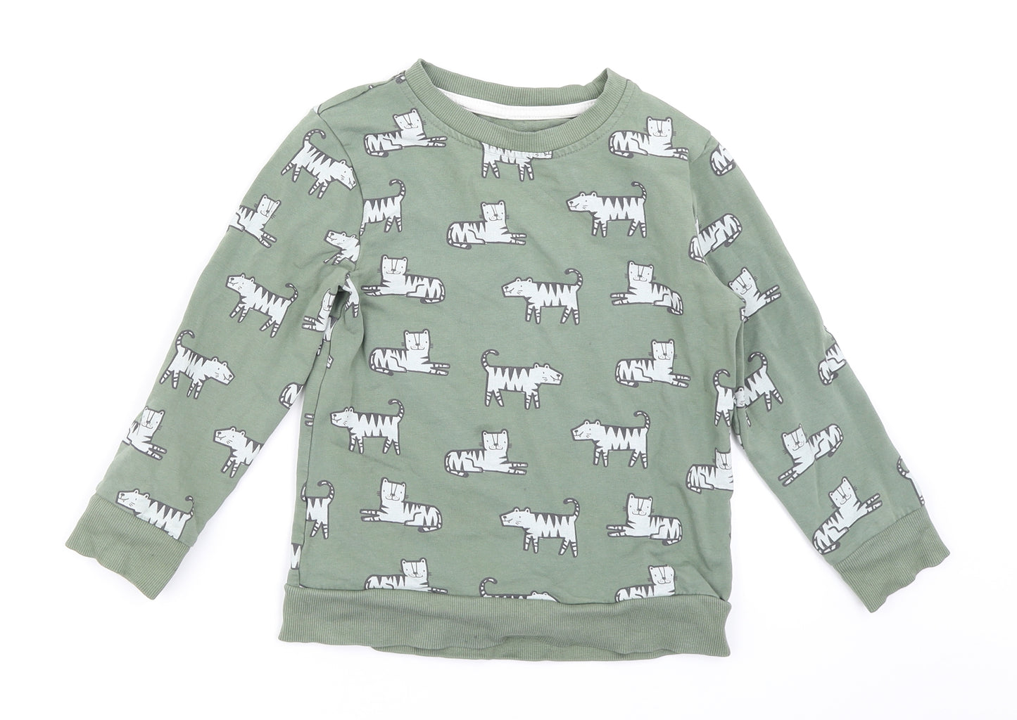 George Boys Green   Pullover Sweatshirt Size 5-6 Years