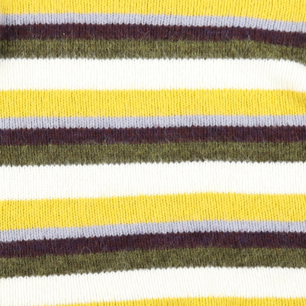 Topshop Womens Blue Striped Knit Pullover Jumper Size 10