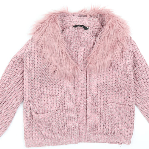 George Girls Pink   Cardigan Jumper Size 5-6 Years