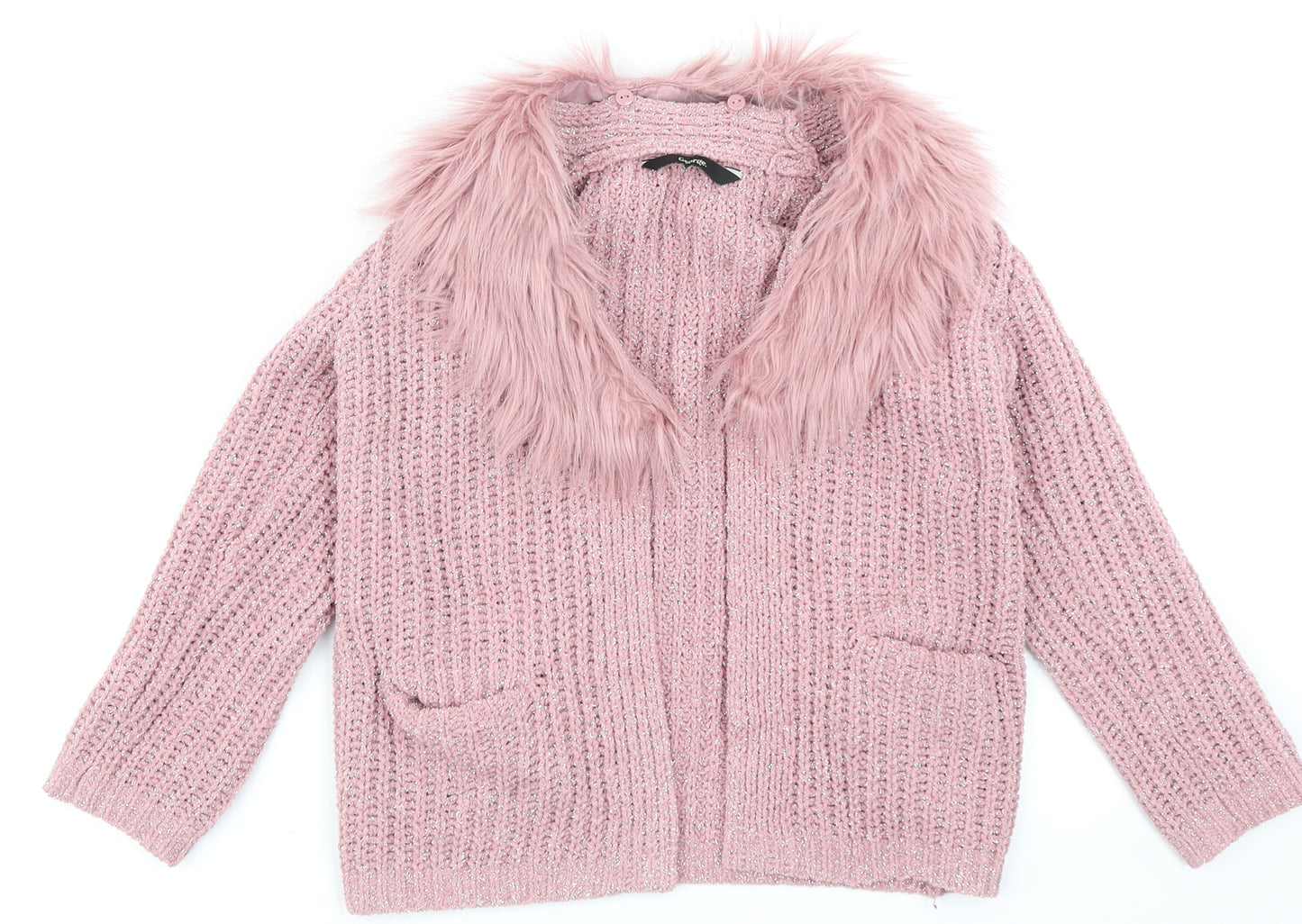 George Girls Pink   Cardigan Jumper Size 5-6 Years