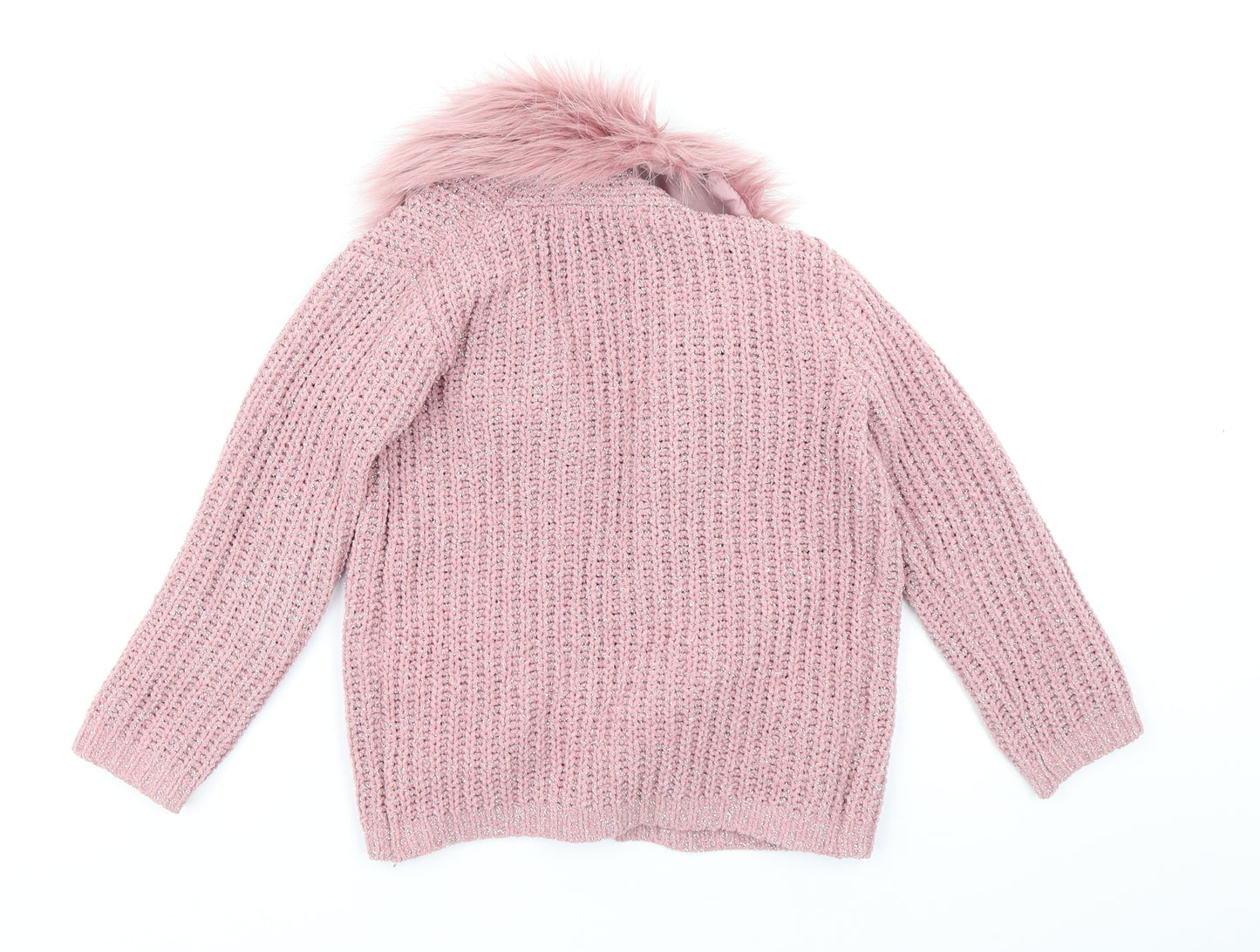 George Girls Pink   Cardigan Jumper Size 5-6 Years