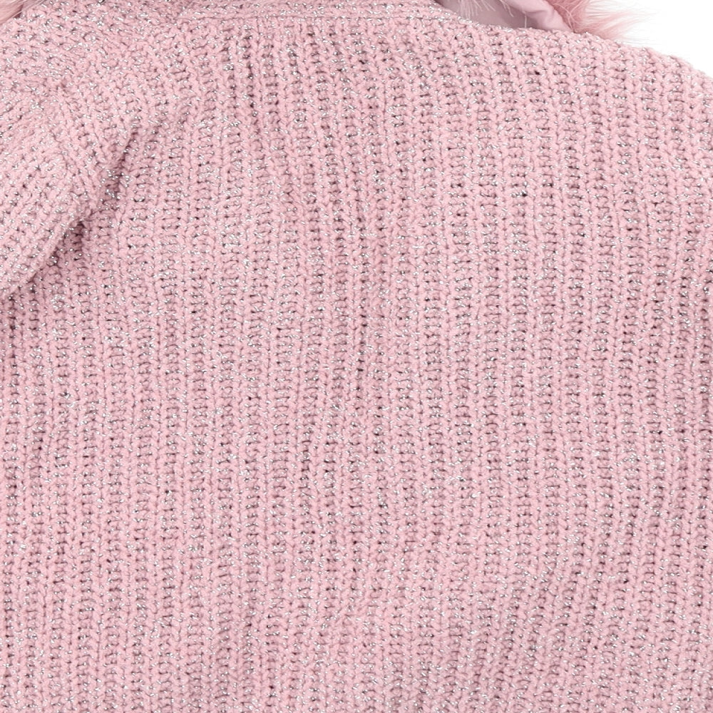George Girls Pink   Cardigan Jumper Size 5-6 Years