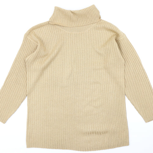 LC Womens Yellow  Knit Pullover Jumper Size 14