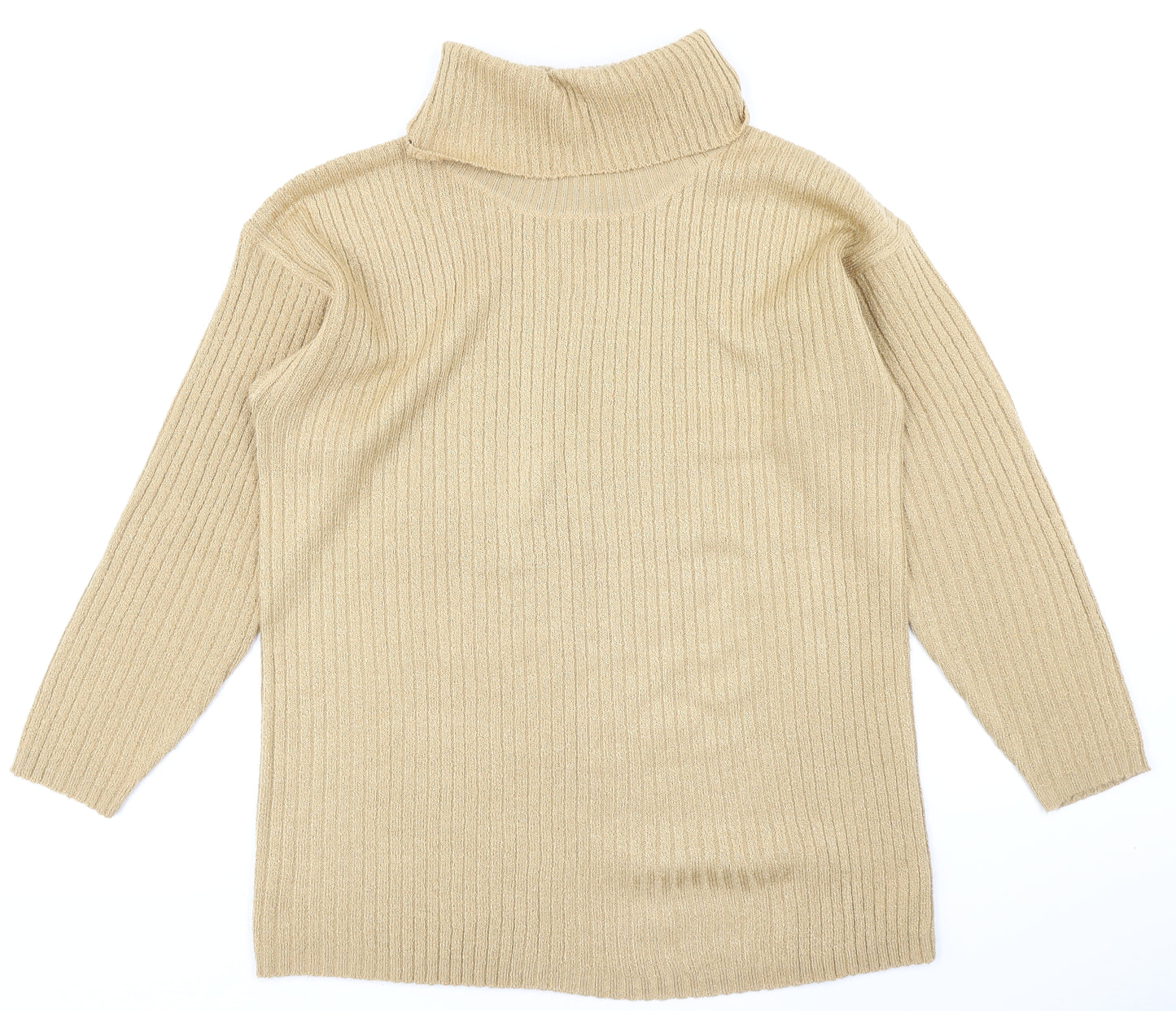 LC Womens Yellow  Knit Pullover Jumper Size 14