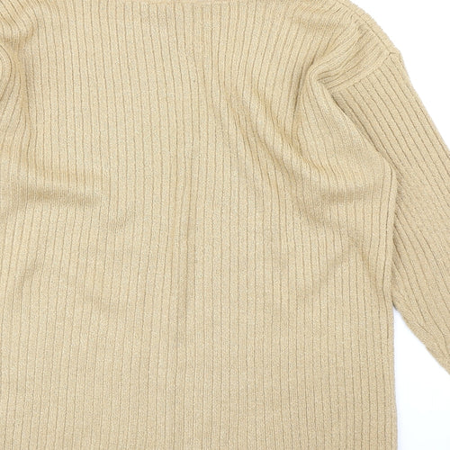 LC Womens Yellow  Knit Pullover Jumper Size 14