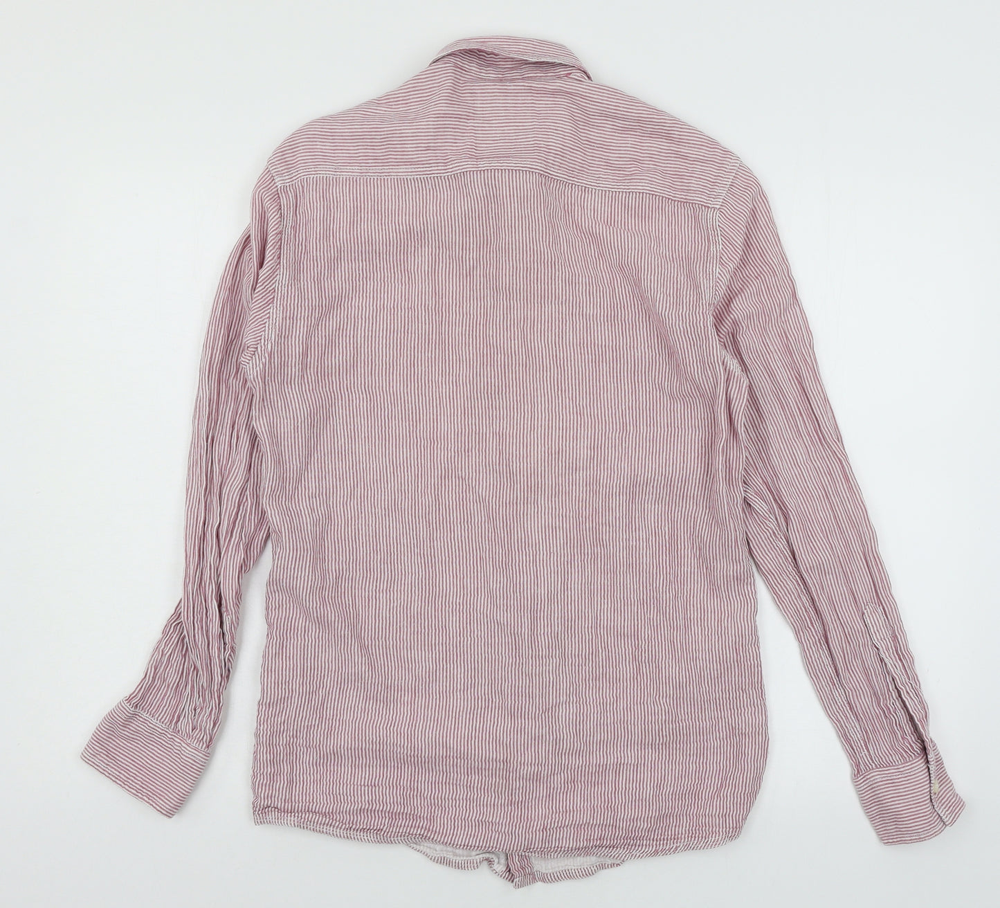 Easy Mens Pink    Button-Up Size S