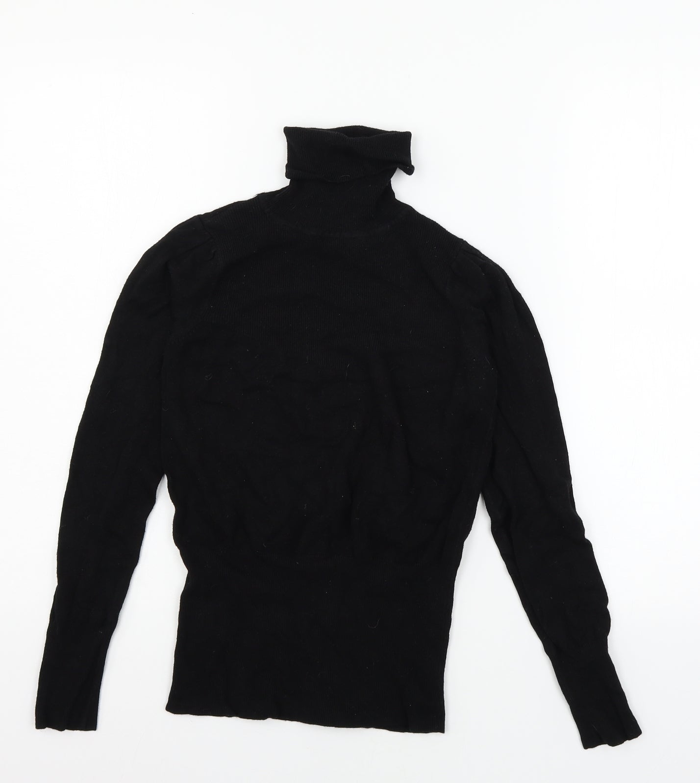 Mango Womens Black  Knit Pullover Jumper Size S