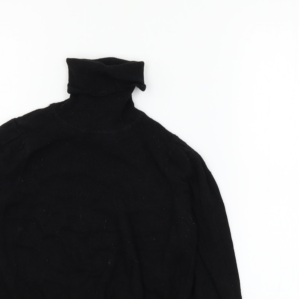 Mango Womens Black  Knit Pullover Jumper Size S