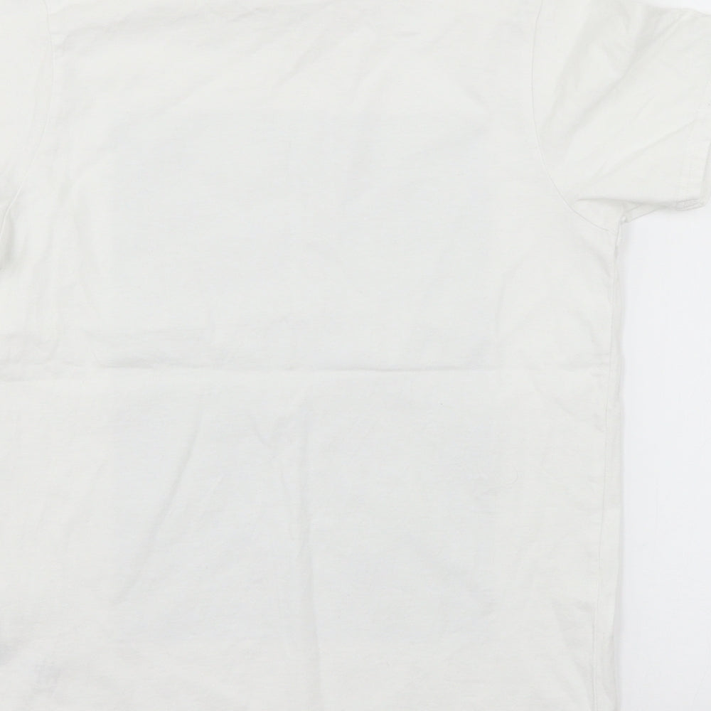 George Boys White  Jersey Basic T-Shirt Size 12-13 Years  - New Limitations
