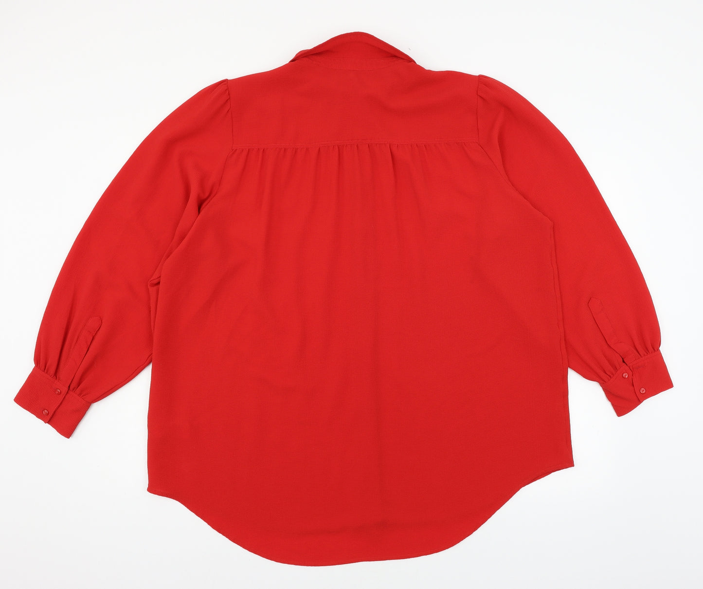 NEXT Womens Red   Basic Button-Up Size 22