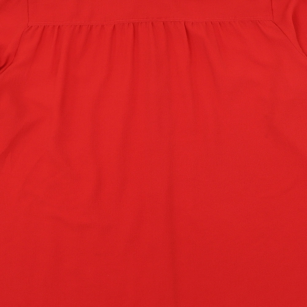 NEXT Womens Red   Basic Button-Up Size 22