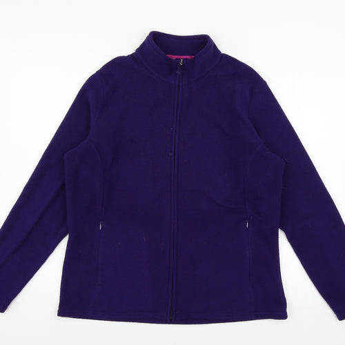 Marks and Spencer Womens Purple  Fleece Jacket  Size 16