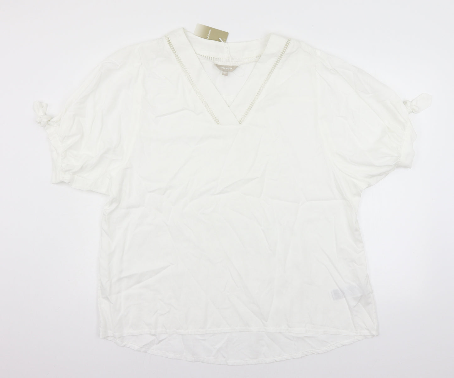 Anthology Womens White   Basic Blouse Size 20