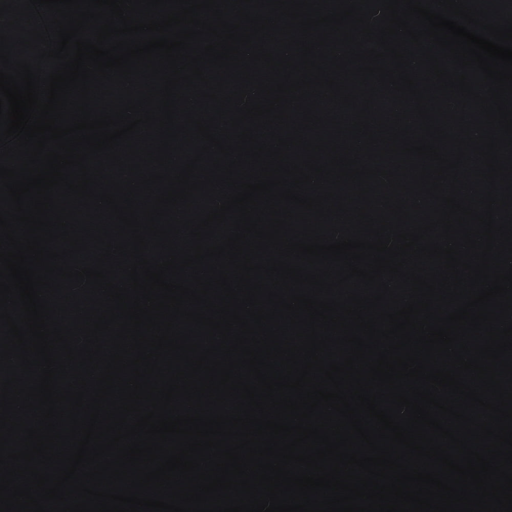 Lands' End Womens Black  Jersey Basic T-Shirt Size M
