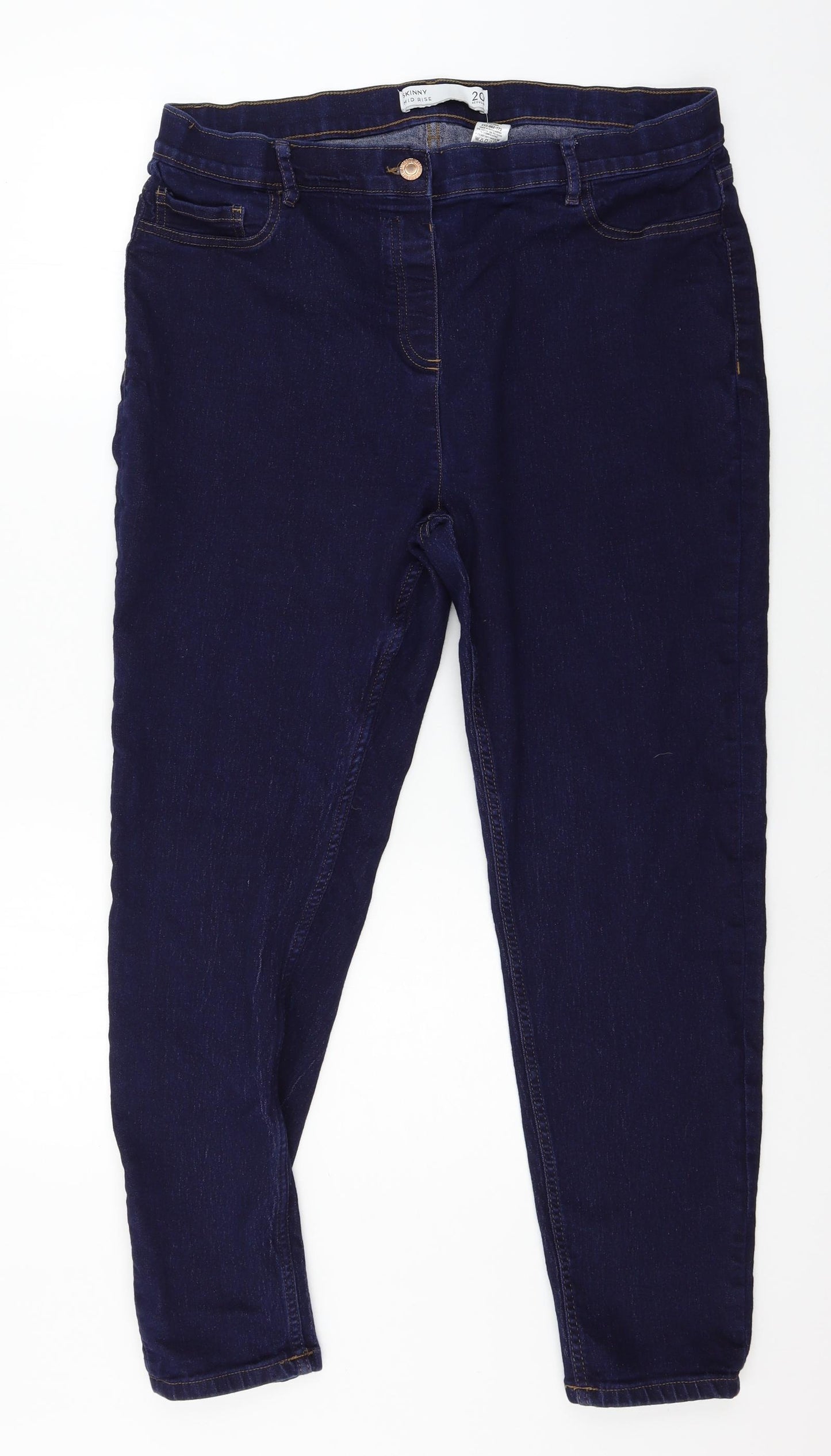NEXGT Womens Blue  Denim Skinny Jeans Size 20 L27 in