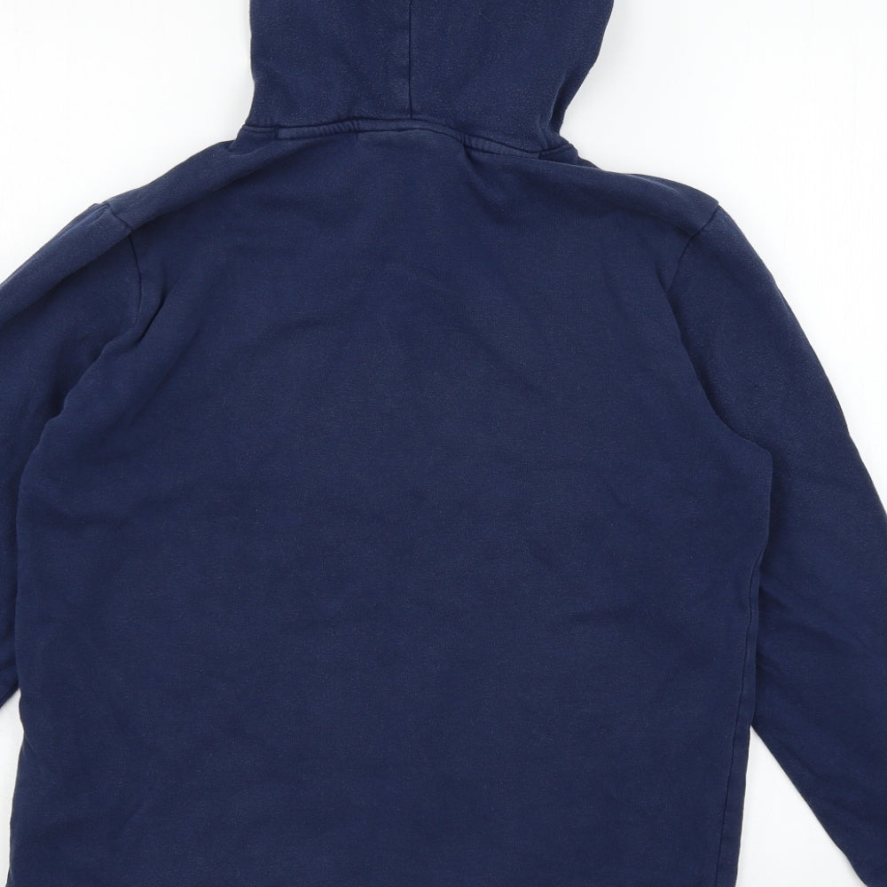 Under armour Womens Blue  Jersey Pullover Hoodie Size XL