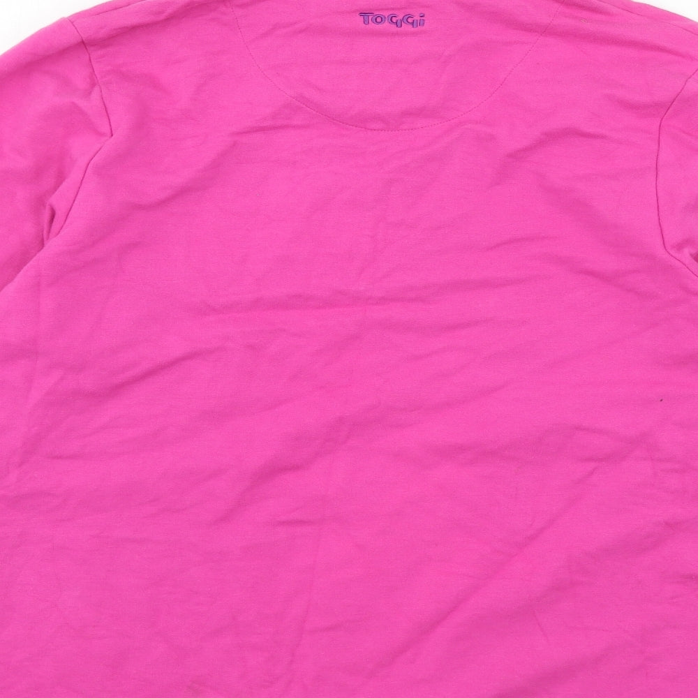 Toggi Womens Pink  Jersey Pullover Sweatshirt Size 12