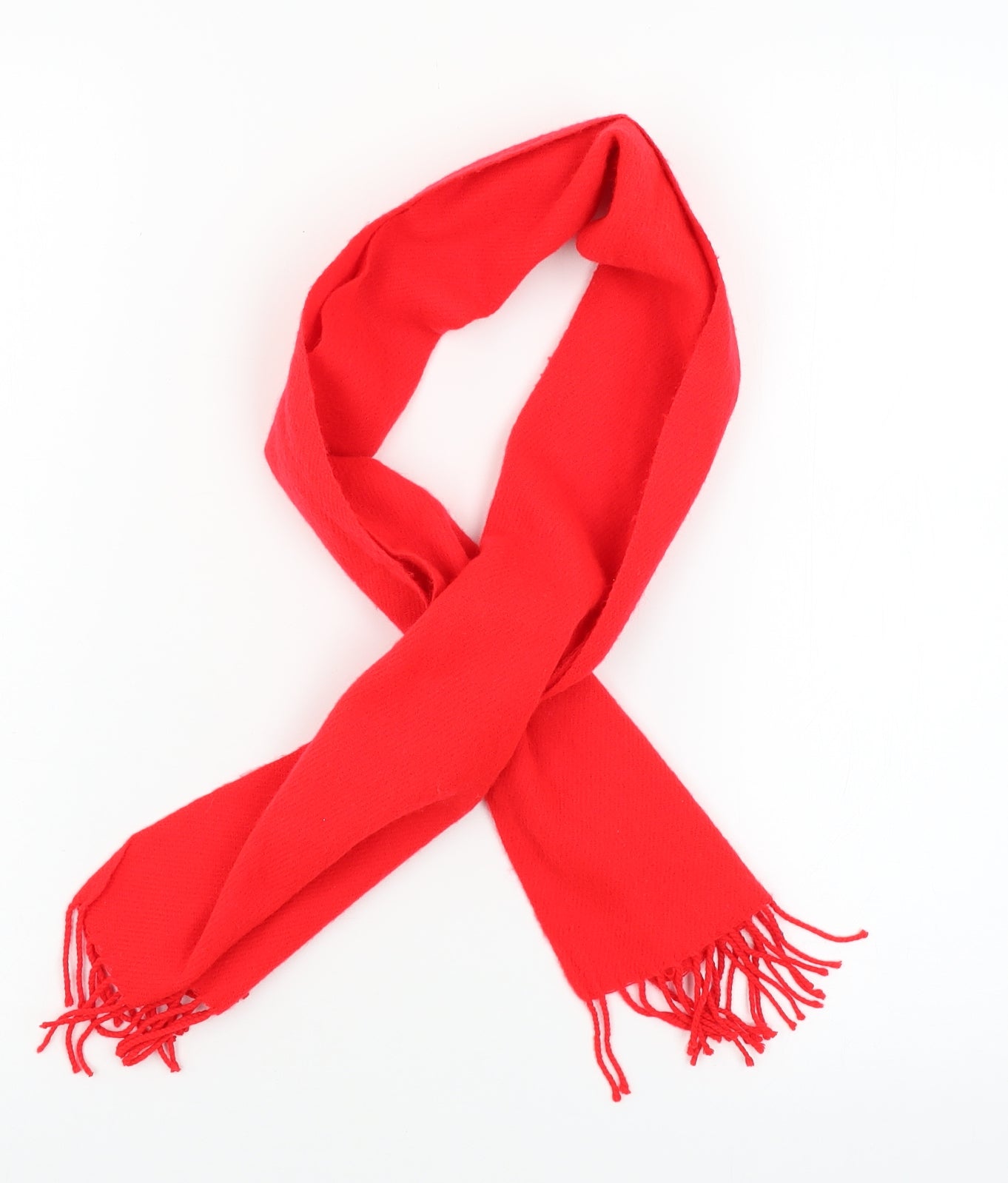 Preworn Womens Red  Knit  Scarf