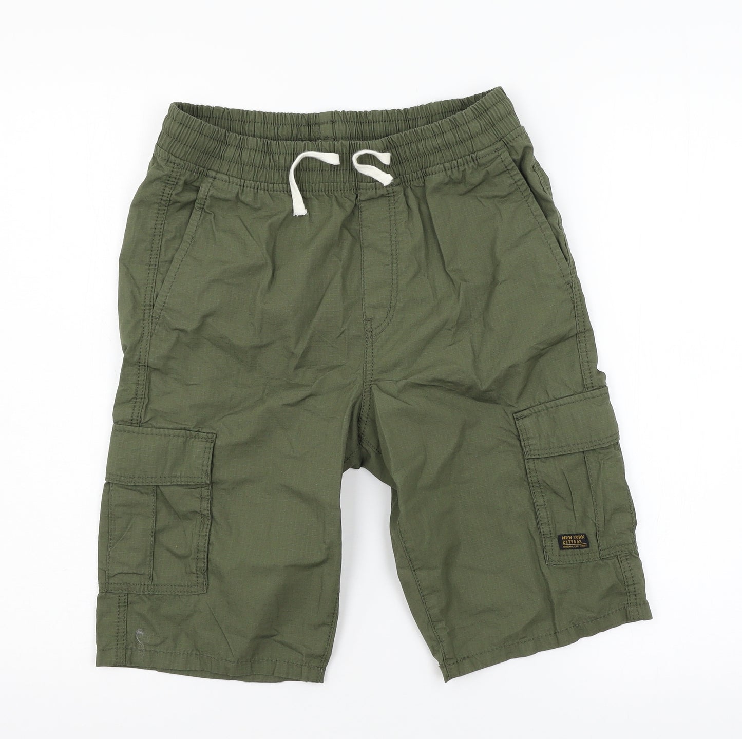 H&M Boys Green   Cargo Shorts Size 13 Years