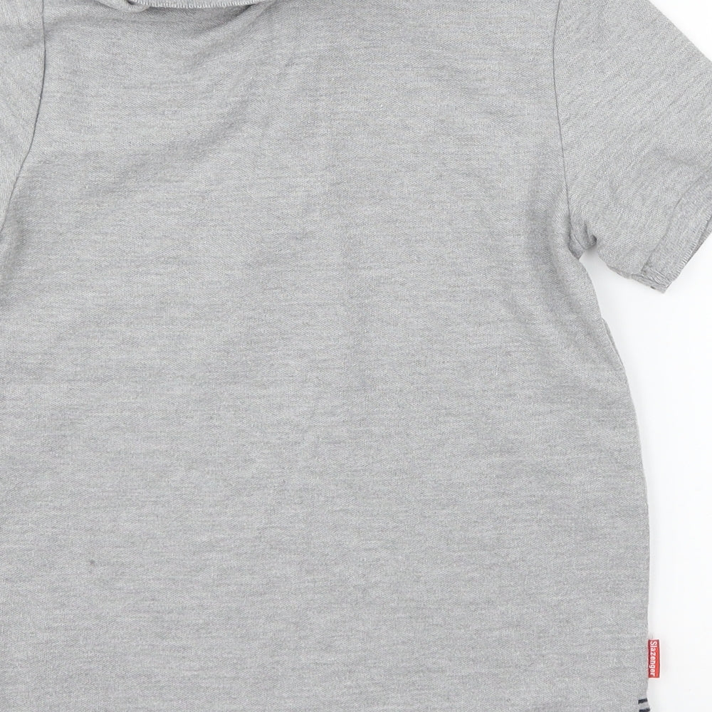 Slazenger Boys Grey  Jersey Basic Polo Size 7-8 Years