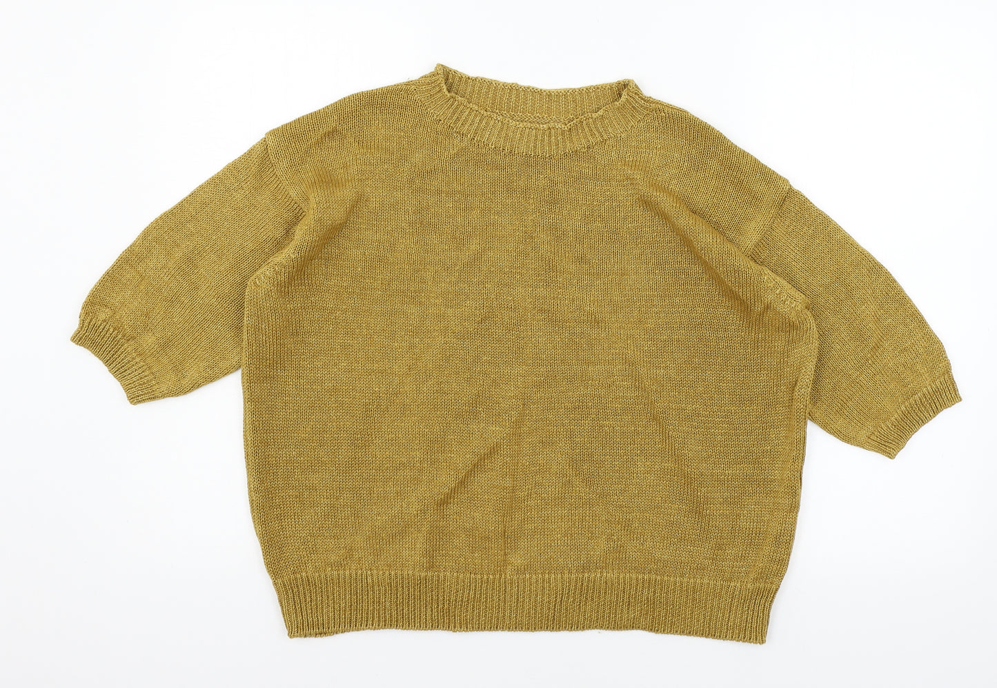Toast Womens Brown  Knit Pullover Jumper Size L