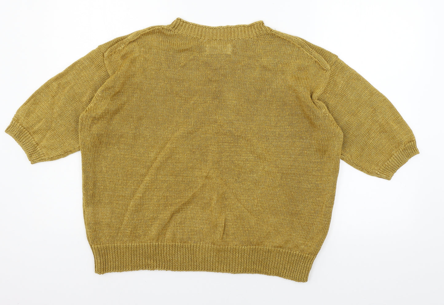 Toast Womens Brown  Knit Pullover Jumper Size L
