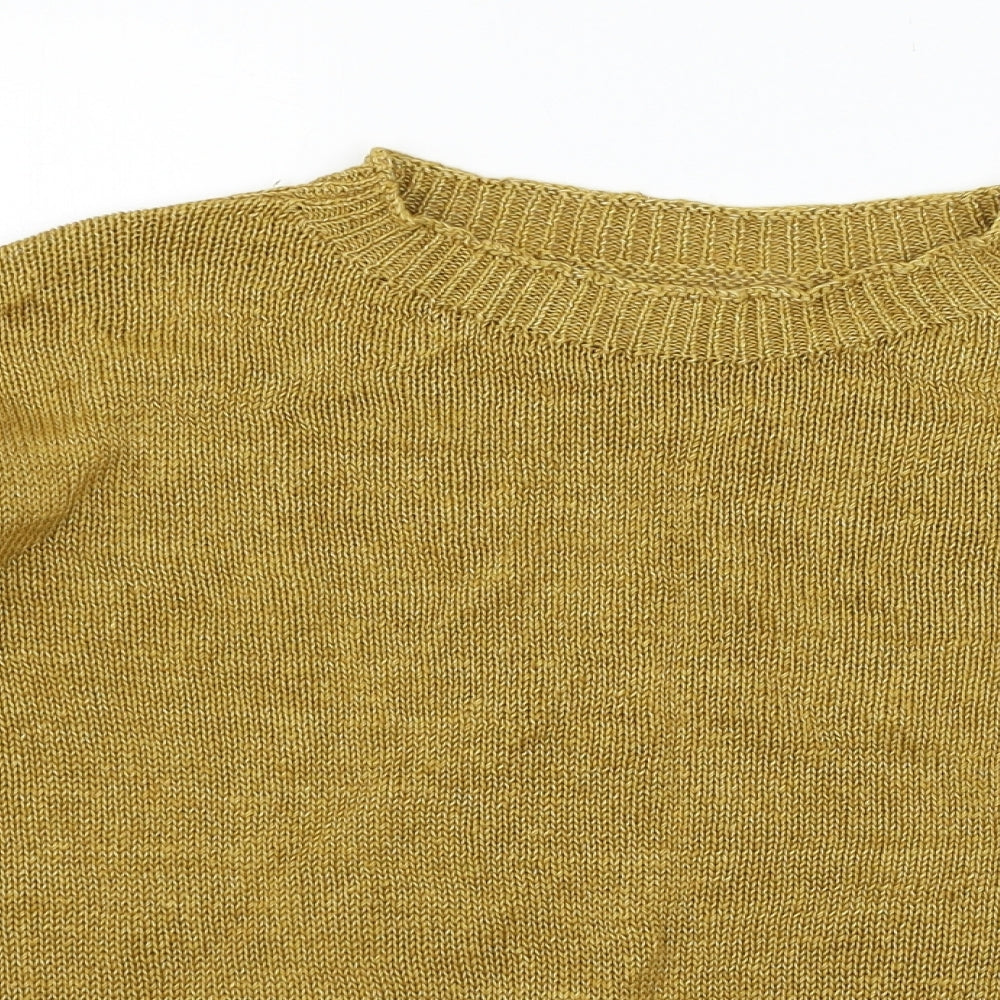 Toast Womens Brown  Knit Pullover Jumper Size L