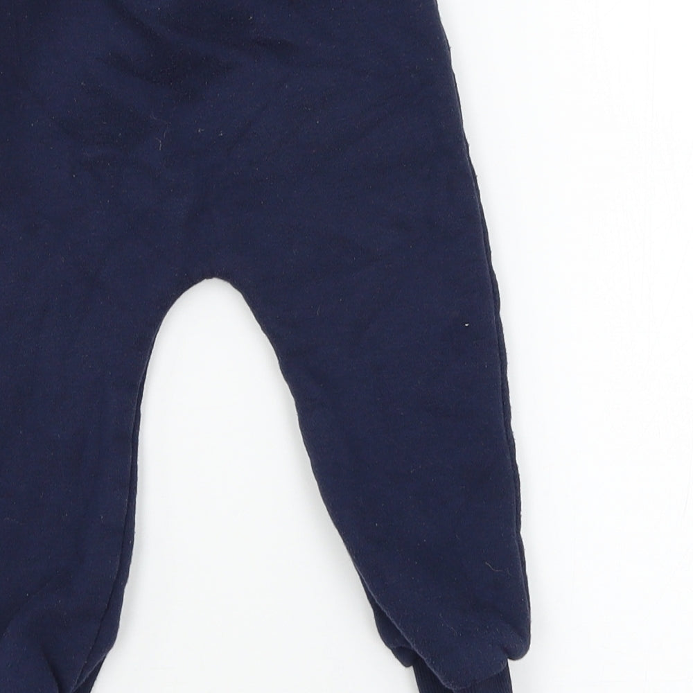 FRED & FLO Boys Blue  Jersey Jogger Trousers Size 12-18 Months