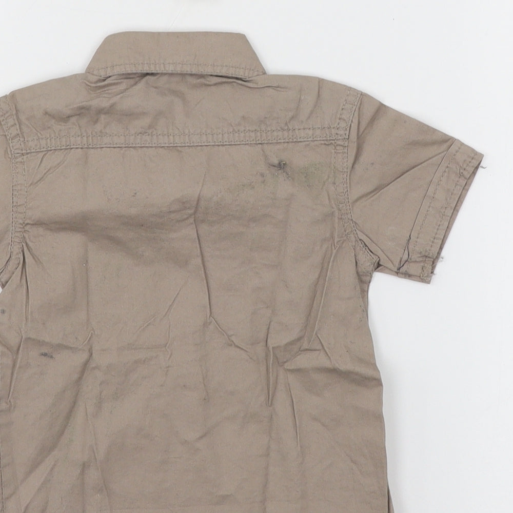 Gu. Banni Girls Brown   Basic Button-Up Size 2 Years