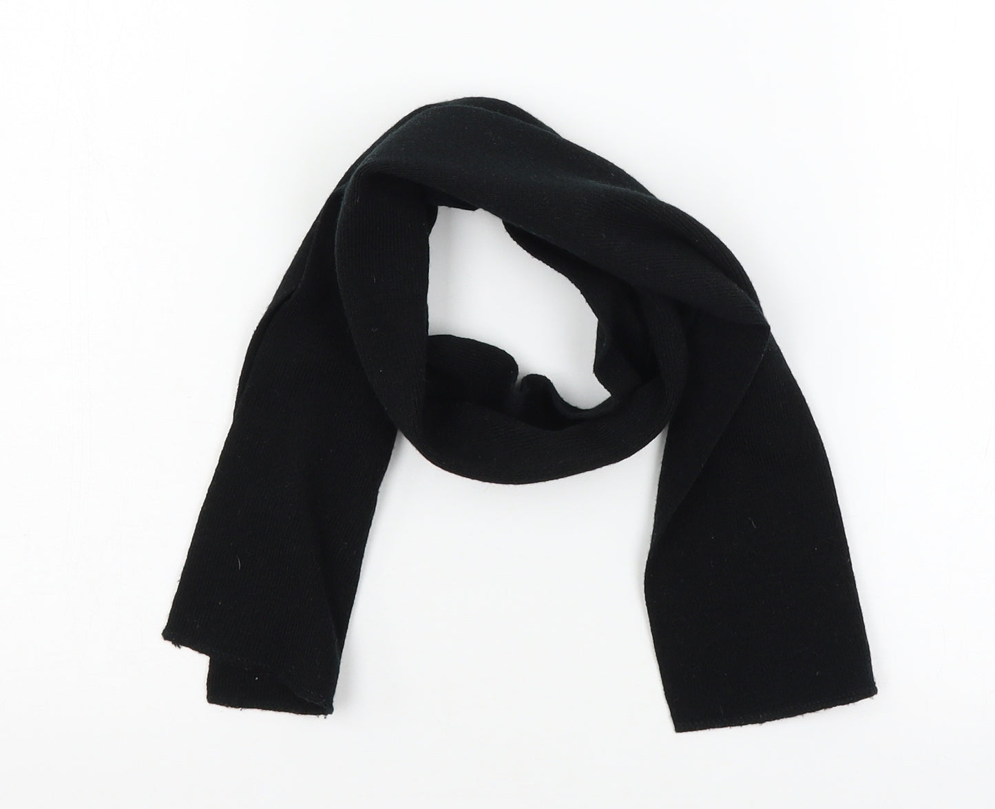 Preworn Womens Black  Knit  Scarf