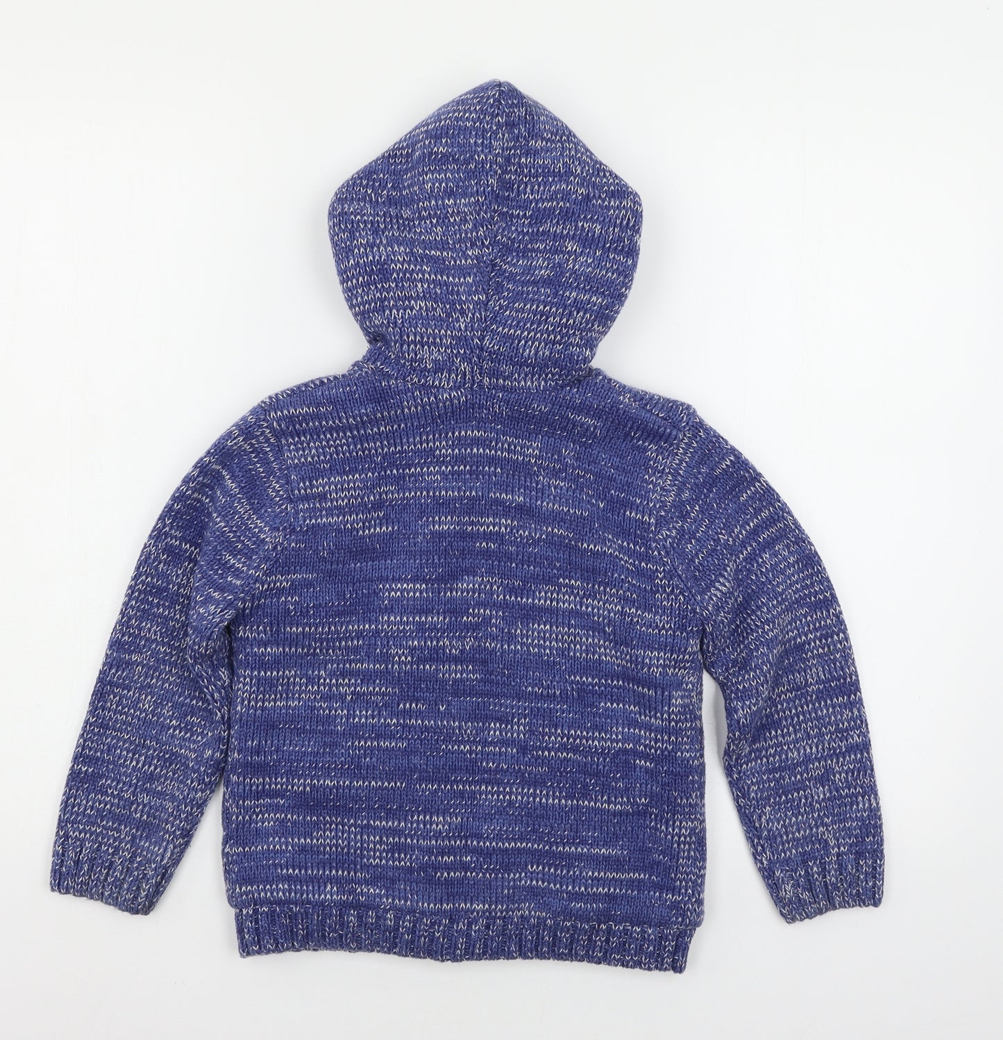 Mini Club Boys Blue  Knit Full Zip Hoodie Size 4-5 Years