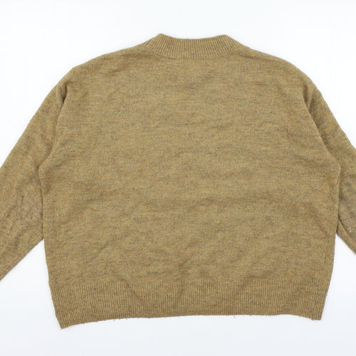 H&M Womens Brown  Knit Pullover Jumper Size S